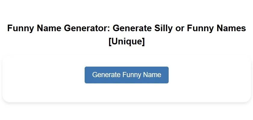 Funny Name Converter